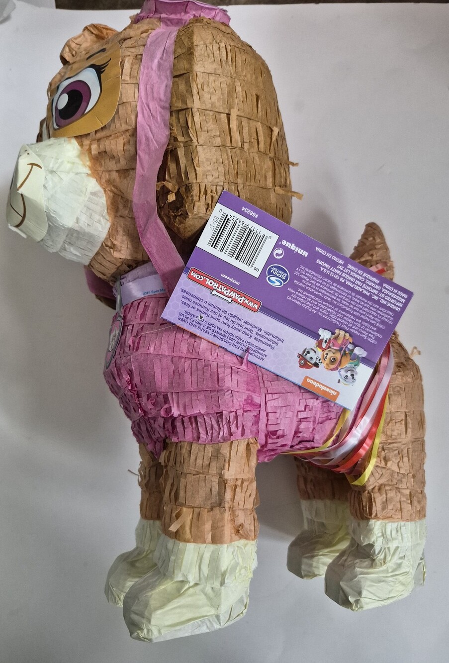 Paw Patrol Skye Piñata - Pink Party New With Tags